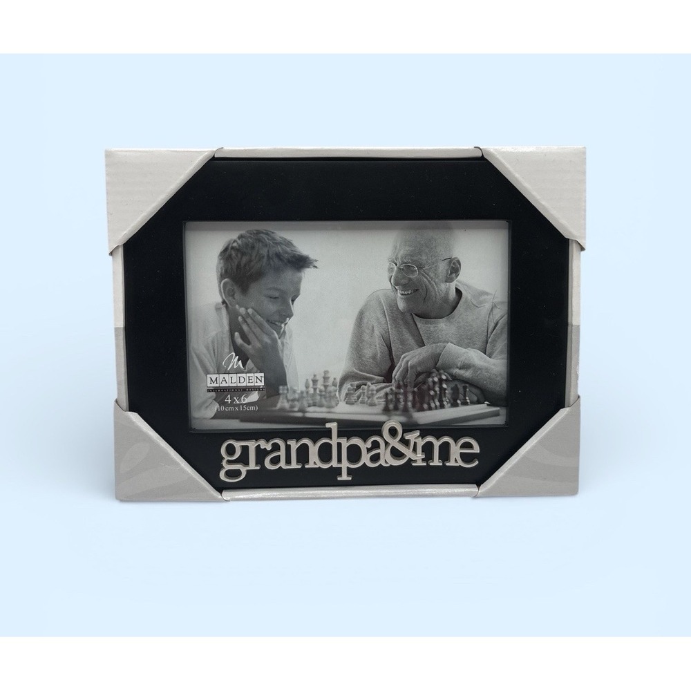 Malden Grandpa & Me Expressions Picture Frame 4x6 Photo Holder NEW!!